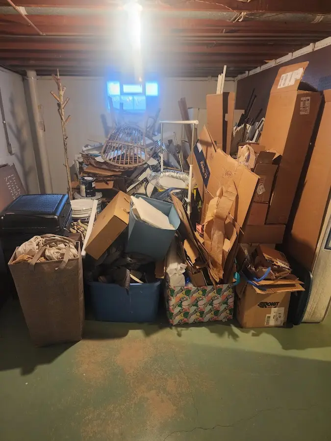 Roll-off dumpster container at job site for Yard Waste Dumpster Rental in Hinsdale